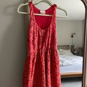 Lacy Red Dress